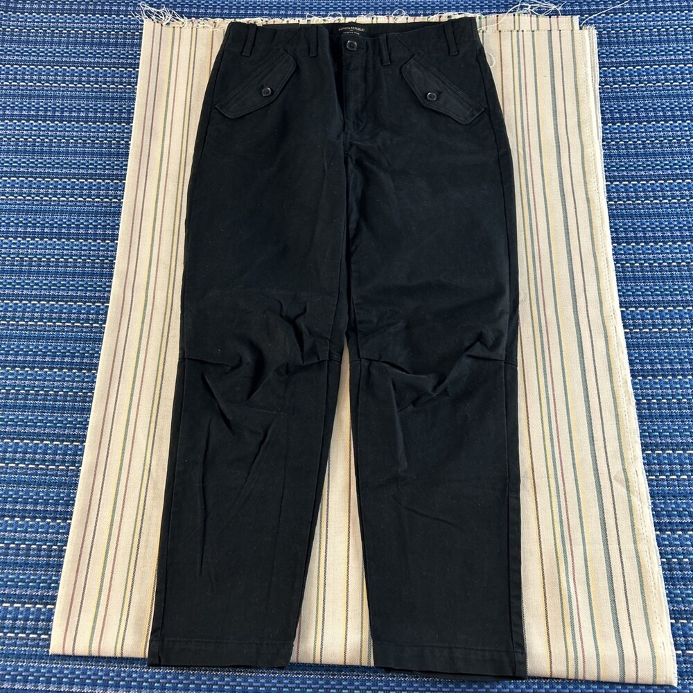 NEW Banana Republic Pants Womens 6 Black Chino Slant Pockets Work Ladies  #8483